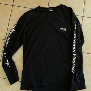 Schott long sleeve t shirt - logo on back!